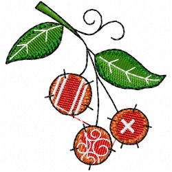 Cherry Embroidery Design 10